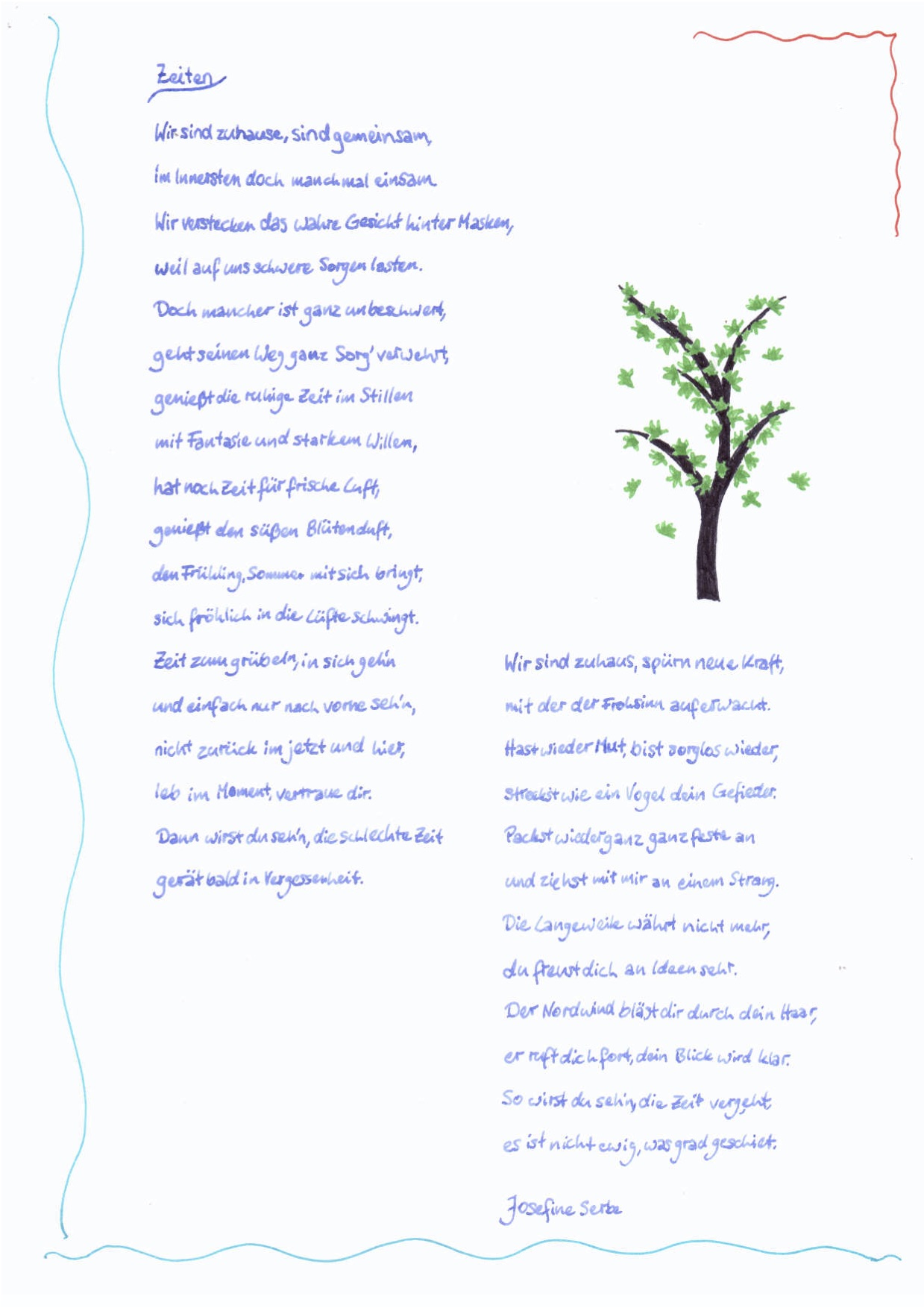 Gedicht Deutsch Josefine